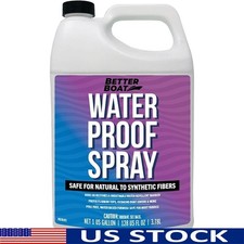 Waterproof Spray 1 Gallon Heavy Duty Fabric Repellent Marine Canvas Tents Boots