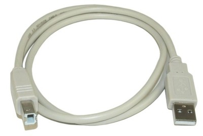 3ft USB 2.0 Certified 480Mbps Type A Male to B Male Cable  Beige