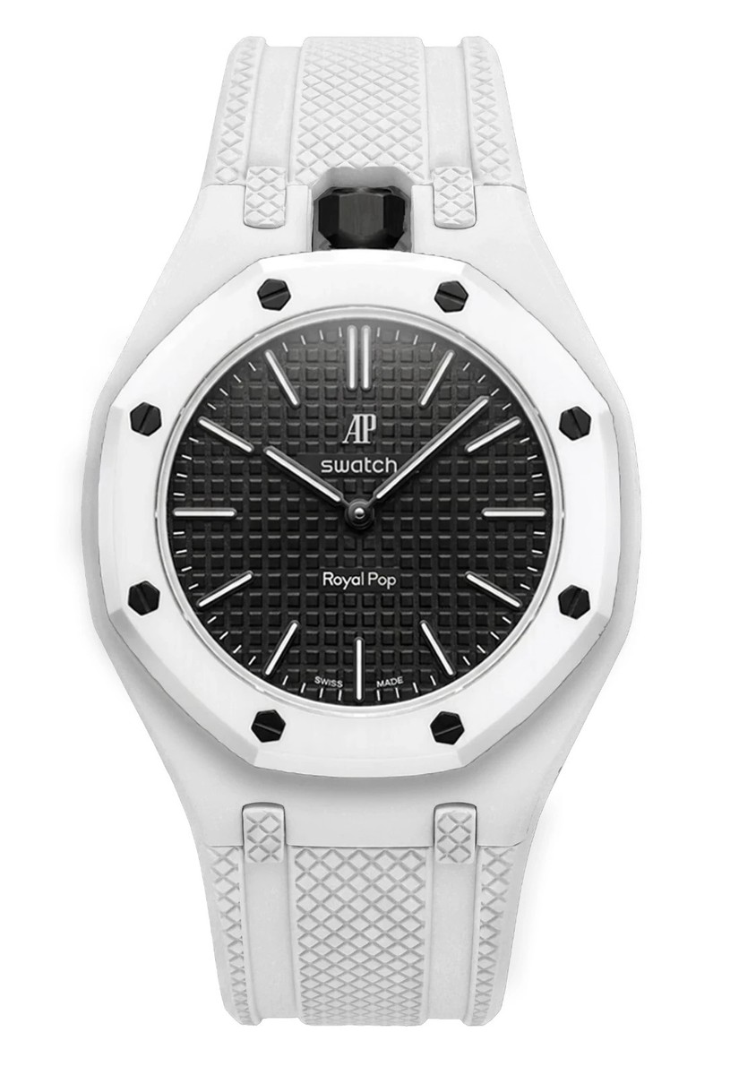 Custom Vertical Rubber Strap Presale Swatch x AP Royal Pop – IN