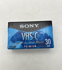 Sony Premium VHS-C SP 30 Min/Ep 90 Min Camcorder Blank Tape - New Sealed