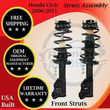 Monroe Genuine OEM Front Struts For 2006-2011 Honda Civic Lifetime Warranty