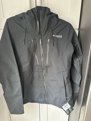 Women's Columbia Platinum Peak II 3L Shell Titanium (Black) Sz M NWT