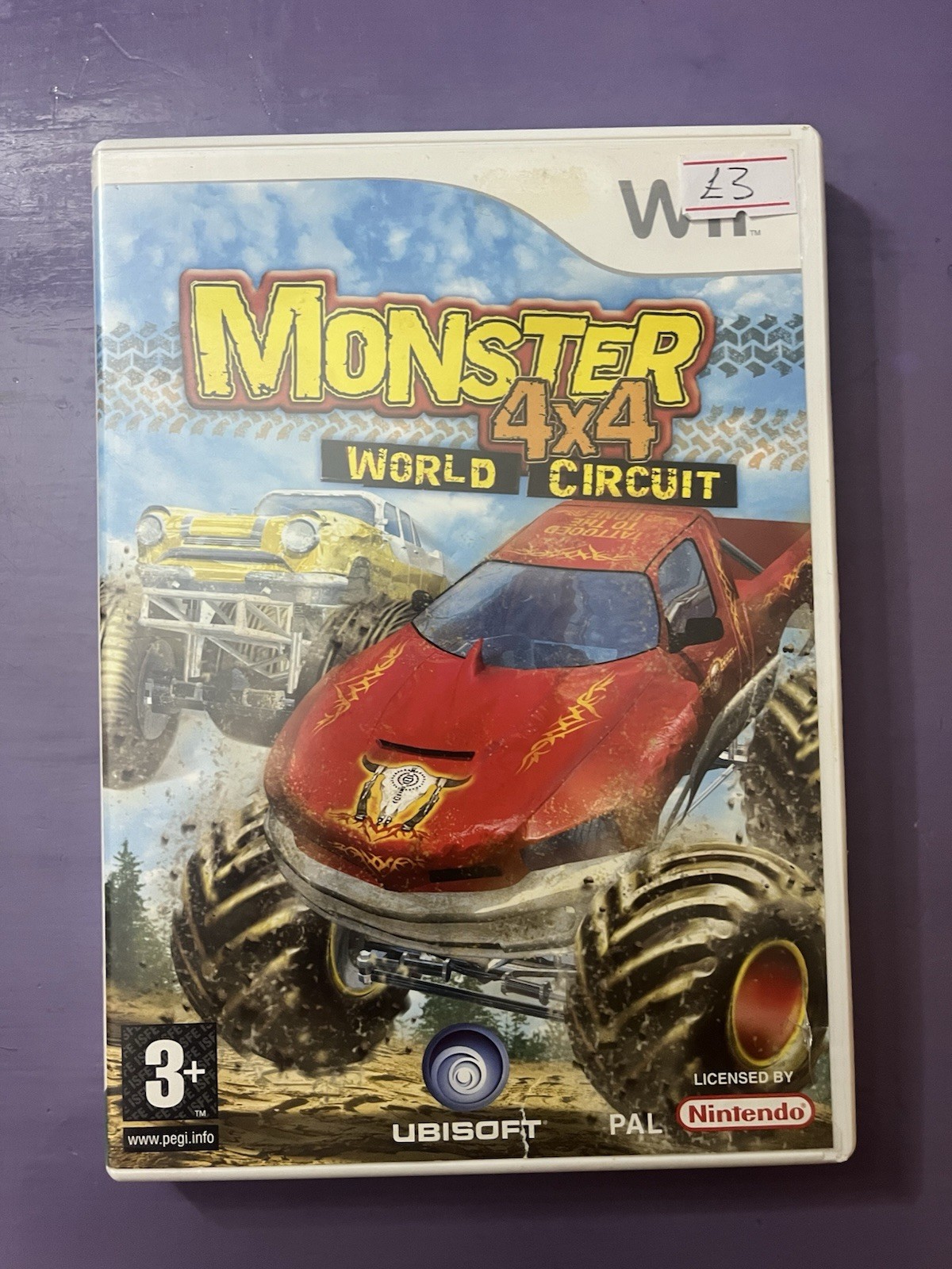 Monster 4x4 World Circuit Licensed By Nintendo Wii Video Game 2006 PAL UK PEGI 3