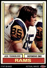 1974 Topps #509 Jack Youngblood Rams Florida 4 - VG/EX