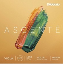 D'Addario, Ascente Long Scale Viola Set, A410LM, Medium Gauge,