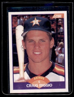 1989 Score #237 Craig Biggio RC/Inconsistent design,/portrait on front