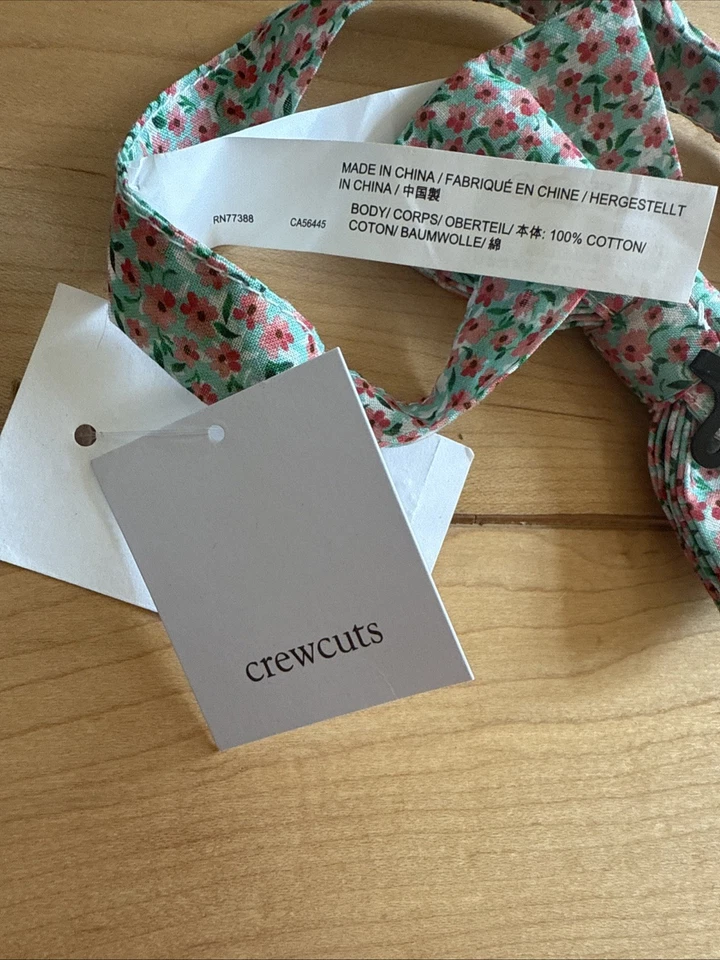 Lindo lazo floral de seda J.Crew CrewCuts nuevo con etiquetas ajustable para niños Foto 4 de 4