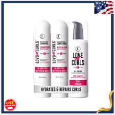 New Curly Hair Shampoo Conditioner  Curl Cream 3-Step Repair Set