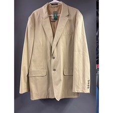 NWT L.L.Bean T F Blazer Twill in the color Sandstone Mens Reg blazer, size 48