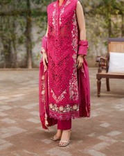  💯 ASIFA NABEEL ✅️2026 Stitching Available EID MARIA B ELAN SUFFUSE CRIMSON