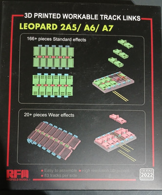 Rye Field Models 2022 1:35 Leopard 2A5/A6/A7 3D Printed Workable Tracks
