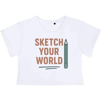 ''Sketch Your World Artist Statement With Penci'' Crop Tops für Erwachsene (CO056769)