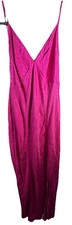Victoria's Secret Icon Satin Midi Slip Dress Nightgown Lingerie Size Medium