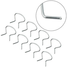 8 pi??ces poign??e de porte manivelle de retenue fer ?? cheval jeu de clips pour