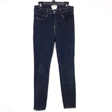 L'agence Skinny Ankle Jeans Size 26 Mid-Rise Blue Stretch Pants USA