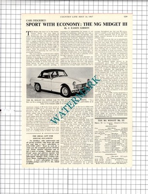 The MG Midget III Car Review - 1967 Clipping