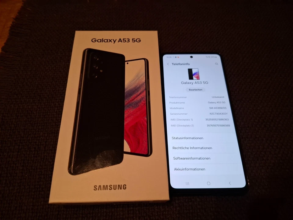 Samsung Galaxy A53 5G - 128GB - Awesome Black (Ohne Simlock) (Dual-SIM) - Bild 2 von 4