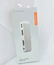 Satechi USB-C Mobile Pro Hub, USB 3.0, 4K HDMI/Audio Jack, New, Sealed In SILVER