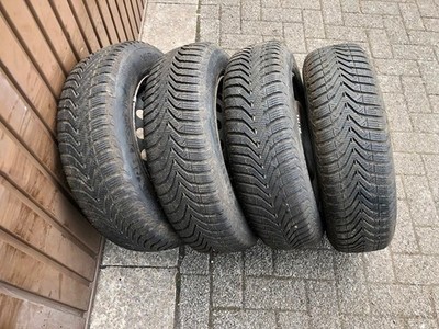 4xkomplette Winterreifen+Felgen 165/70R14 81T für Nissan Micra,Renault Kango usw