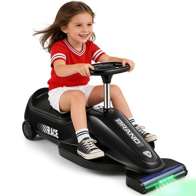 12V Kids Ride On Car Go Kart w/Vacuum Cleaner,Detachable Dust Box,2 Speeds,Music