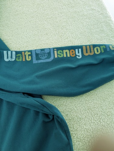 Neu Walt Disney World Zip Hoodie 2X Siebdruck grün/blau - Bild 4 von 11