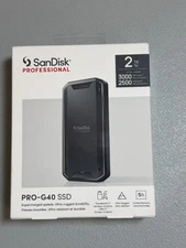 New Sealed SanDisk Professional 2TB PRO-G40 SSD Thunderbolt 3 Portable SSD