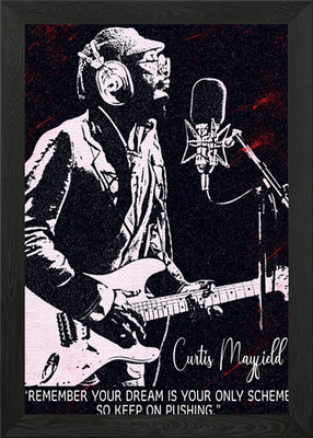 Curtis Mayfield Gerahmtes Wandbild Poster Leinwanddruck Bild