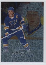 2014-15 Fleer Showcase Flair Row 1 Blue Ice 76/99 Brett Hull #42 HOF f0l