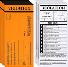 50 Pieces Fake Parking Tickets Double Side Joke Violation Pranks for Adults Funn