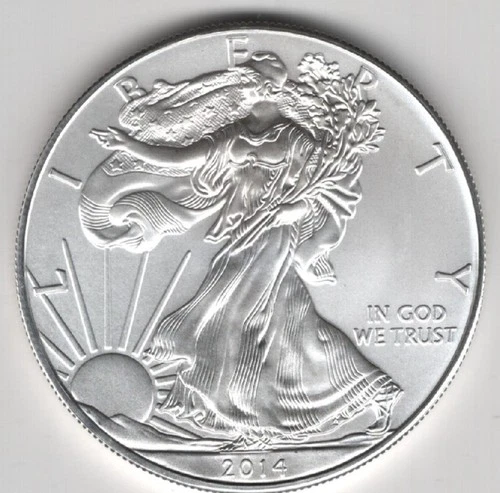 2014 WALKING LIBERTY AMERICAN EAGLE .999 FINE SILVER DOLLAR COIN 1oz. $1 USA