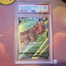 Pokemon TCG Greedent V 257/264 Fusion Strike Full Art Holo PSA 9 EN 2021 on eBay