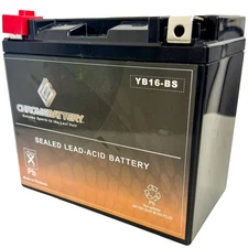 Chrome Battery YB16-B High Performance Power Sports Battery