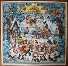 stary kalendarz adwentowy, KURT BRANDES, lata 60., Postcards Verlag, Berlin