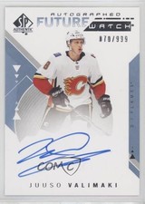 2018-19 SP Authentic Auto Future Watch 70/999 Juuso Valimaki #198 Auto 8hk