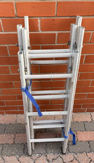 Aluminium Sectional Surveyors ladder 4 Section Ladder Compact Easy to transport