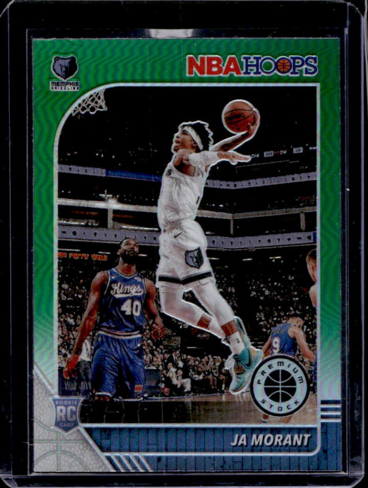 2019-20 Panini Hoops Premium Stock Ja Morant RC Prizm Green #259 Grizzlies