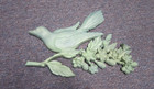 Set 1967 Vintage bird and flowered branches wall decor –Dart Ind. USA — photo 3