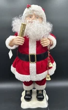 Vtg Christmas Moving Santa Clause, Telco Motion-ette With Light Up Candle Tested