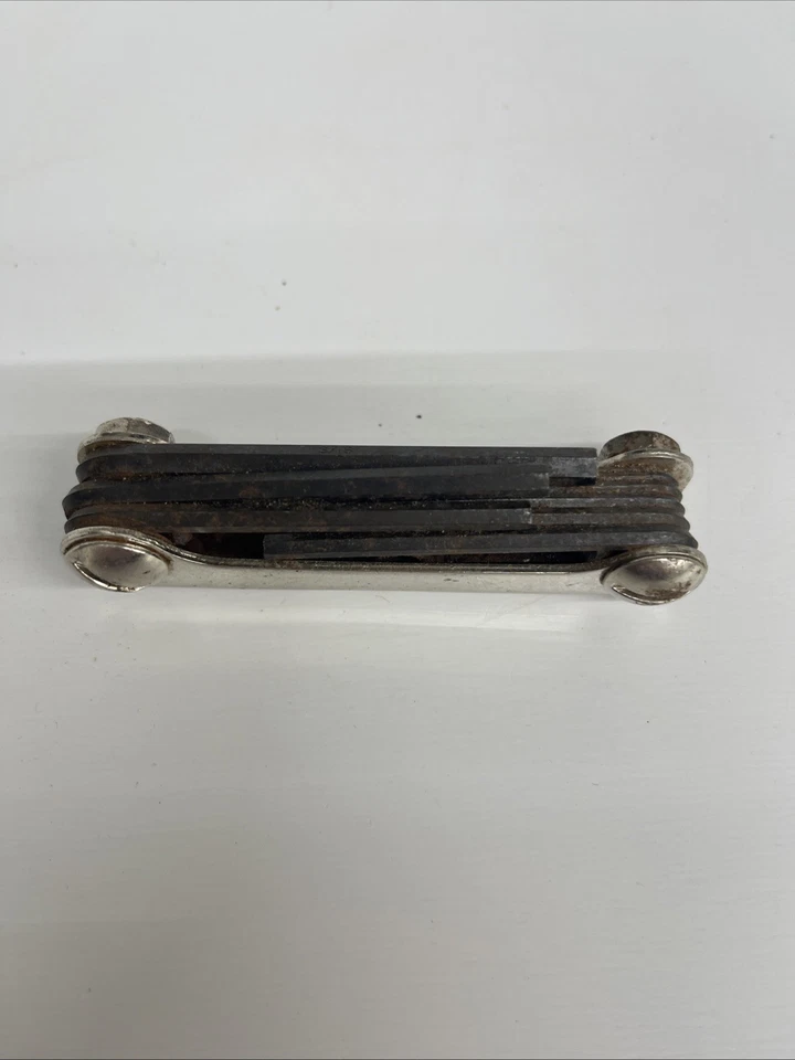 Vintage Eklind Tool No 20912 Hex Key Wrench USA Made (9 hex keys) READ - Image 3 of 4