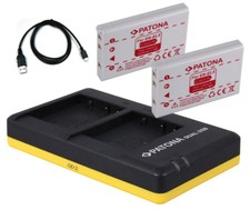 2 x Akku + Dual-Ladegerät für Nikon Coolpix P5100, P500, P510, P520, P530 EN-EL5