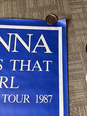 137 1987 MADONNA Who's That Girl Tour Record Store Subway PROMO
