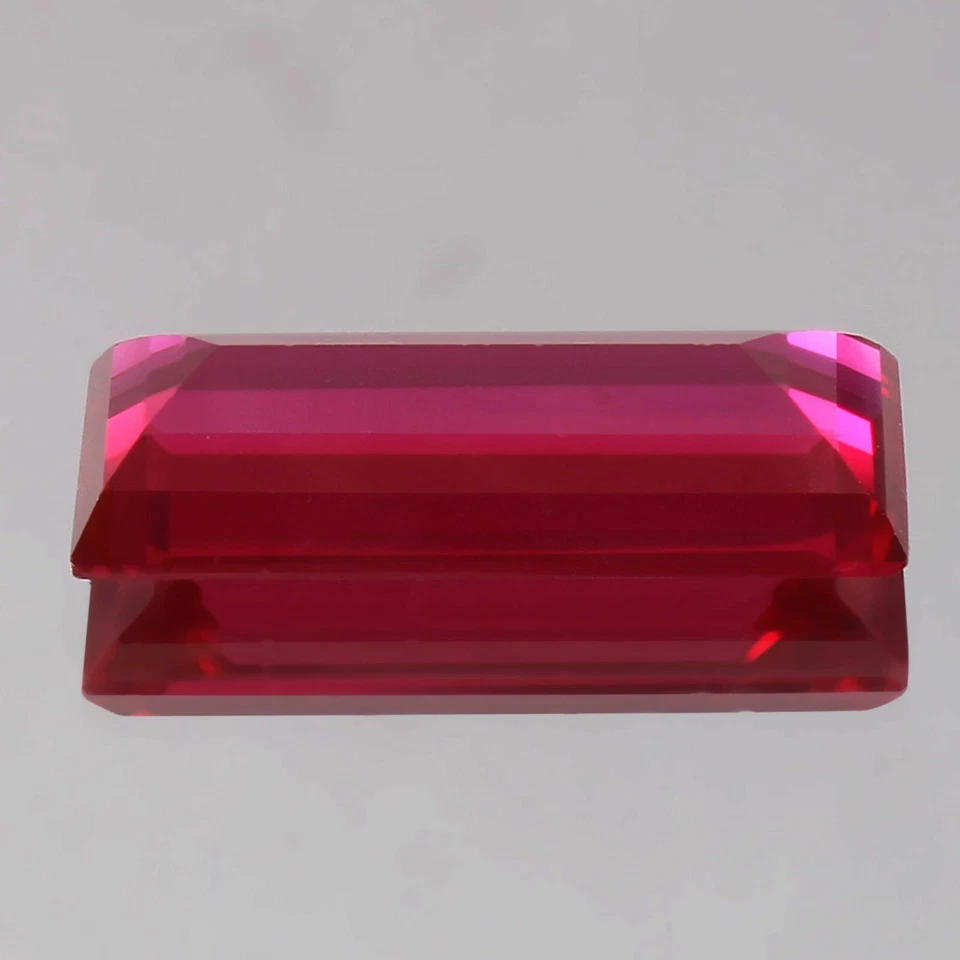 Natural Flawless Mozambique Blood Red Ruby Baguette Cut Loose Gemstone 28x12 mm - Image 4 of 4