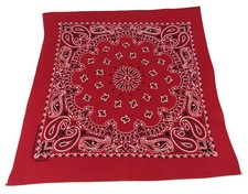 Vintage Hav-A-Hank Red Paisley Bandana USA 20.5x19.5  RN15187 B47