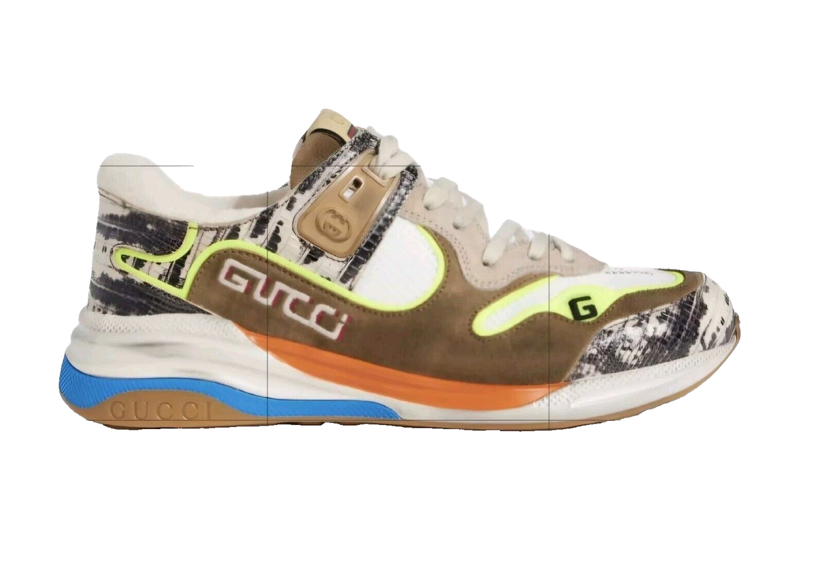 Gucci Ultrapace Suede Sneaker Men\'s Size 10G/10.5US Authentic W Box GUCCI Tejus Sneakers men main image 4