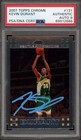 2007 Topps Chrome #131 Kevin Durant Signed Rookie Card PSA/DNA MINT 9 AUTO RC