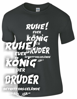 King brother T-shirt brother family gift shirt saying fun shirt siblings