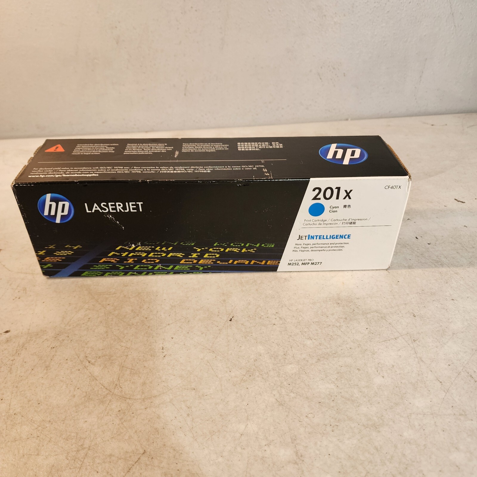 HP CF401X 201X Cyan High Yield Genuine OEM Toner Cartridge Free Shipping