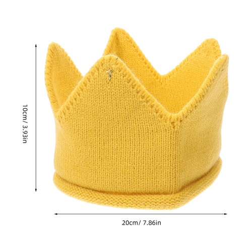 Baby Kids Girls Warm Winter Knitted Hat Crown Knit Headband for Toddler Child - 第 8/12 張圖片