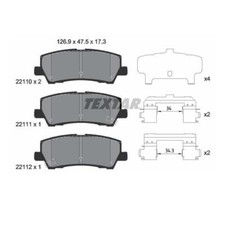 Textar 2211003 Bremsbelagsatz Scheibenbremse Hinten für Ford USA Mustang