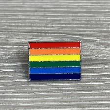LGBT Pride Rainbow Flag Pin Brooch Gay Lesbian Bisexual Trans queer